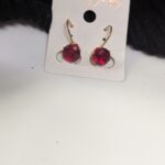 Stone Leverback Earring