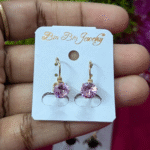 Stone Leverback Earring