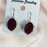 Single Stone Leverback Earrings